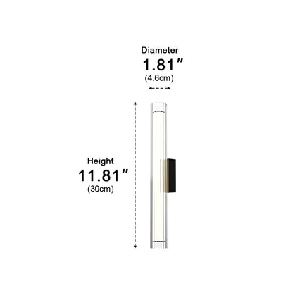 Waterproof Modern Light Tube Shape Outdoor Porch LED Wall Lights - Flyachilles