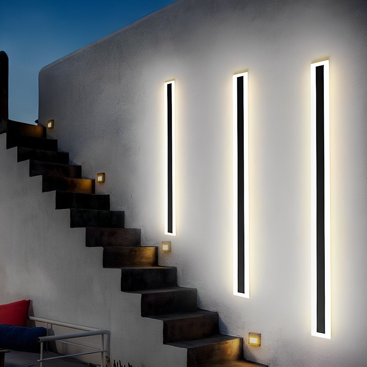 Waterproof Modern Long Strip Outdoor Wall Sconce Lighting - Flyachilles