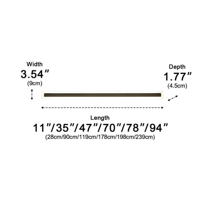 Waterproof Modern Long Strip Outdoor Wall Sconce Lighting - Flyachilles
