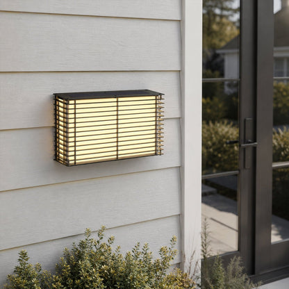Waterproof Modern Louvered LED Outdoor Wall Light - Flyachilles