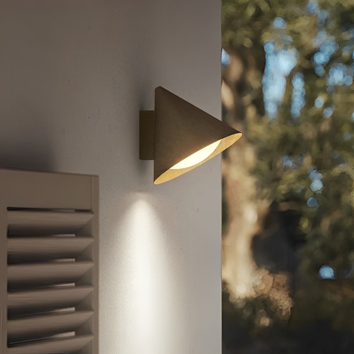 3 Watt Brass Finish Outdoor LED Wall store Light - Modern Exterior LED Wall Lighting Finished in Stylish Brass - Garden Wall Lighting- Wall Sconce