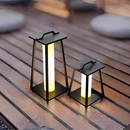 Waterproof Modern Minimalist Geometric LED Outdoor Floor Lamp - Flyachilles