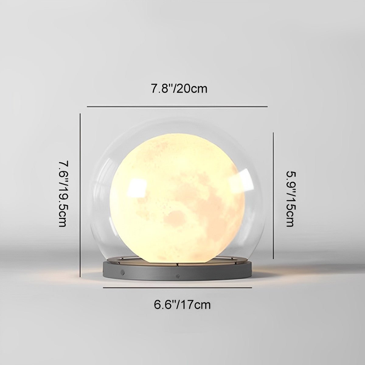 Waterproof Modern Moon Bubble Post Light Landscape Light - Flyachilles