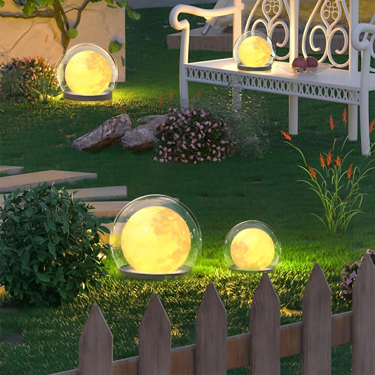 Waterproof Modern Moon Bubble Post Light Landscape Light - Flyachilles