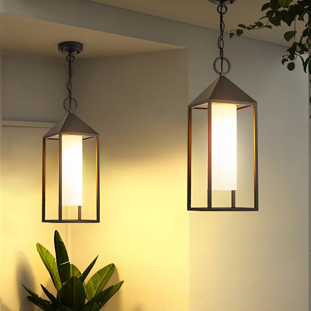 Waterproof Modern Outdoor Hanging Lantern Pendant Lights - Flyachilles