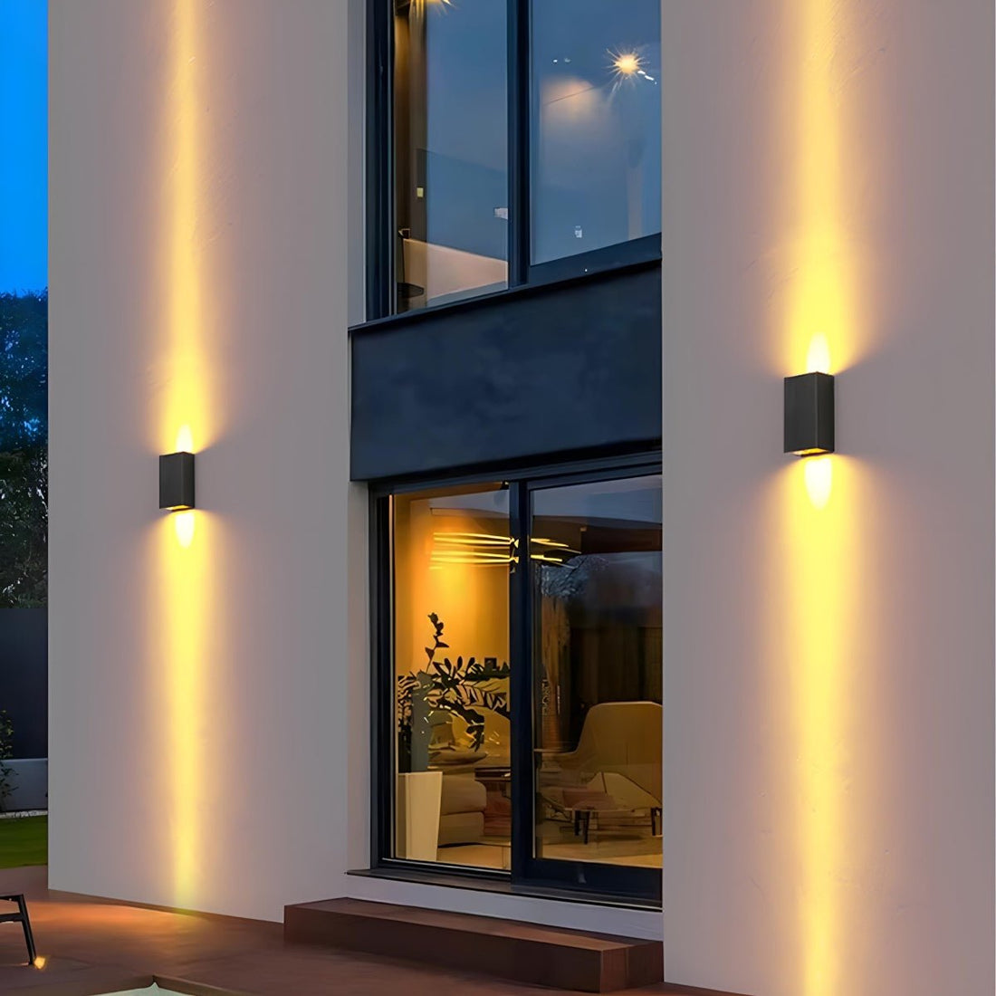Waterproof Modern Rectangular Up&amp;Down LED Outdoor Wall Washer Lights - Flyachilles