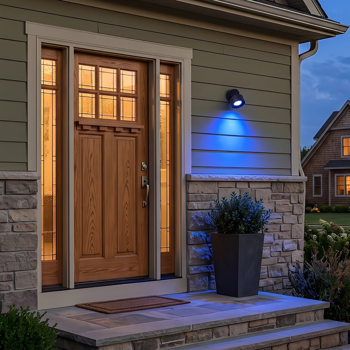 Waterproof Modern Round Adjustable Angle Outdoor Porch LED Wall Lights - Flyachilles