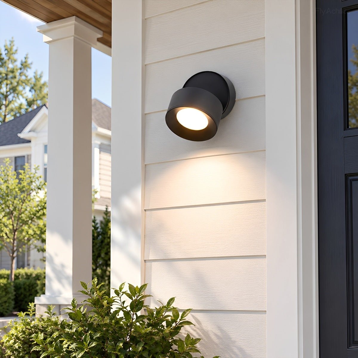 Waterproof Modern Round Adjustable Angle Outdoor Porch LED Wall Lights - Flyachilles