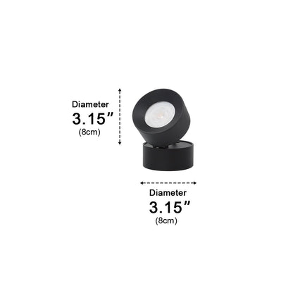 Waterproof Modern Round Adjustable Angle Outdoor Porch LED Wall Lights - Flyachilles