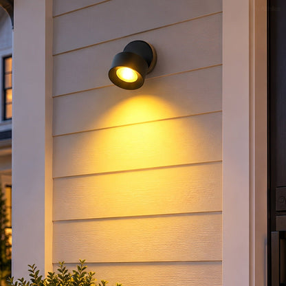 Waterproof Modern Round Adjustable Angle Outdoor Porch LED Wall Lights - Flyachilles
