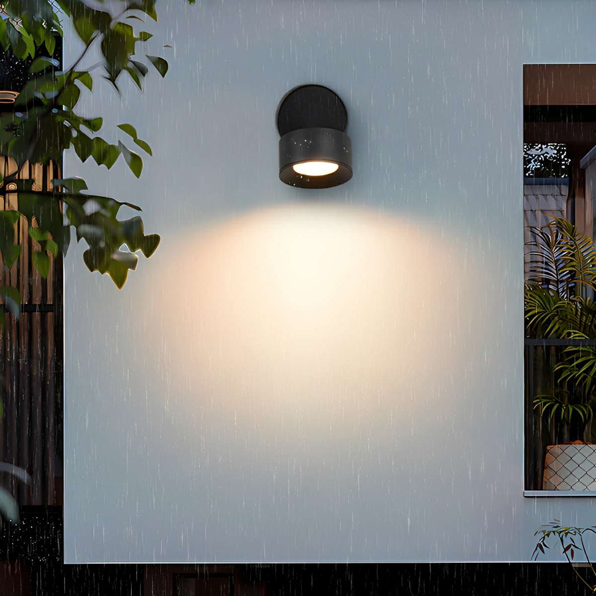 Waterproof Modern Round Adjustable Angle Outdoor Porch LED Wall Lights - Flyachilles