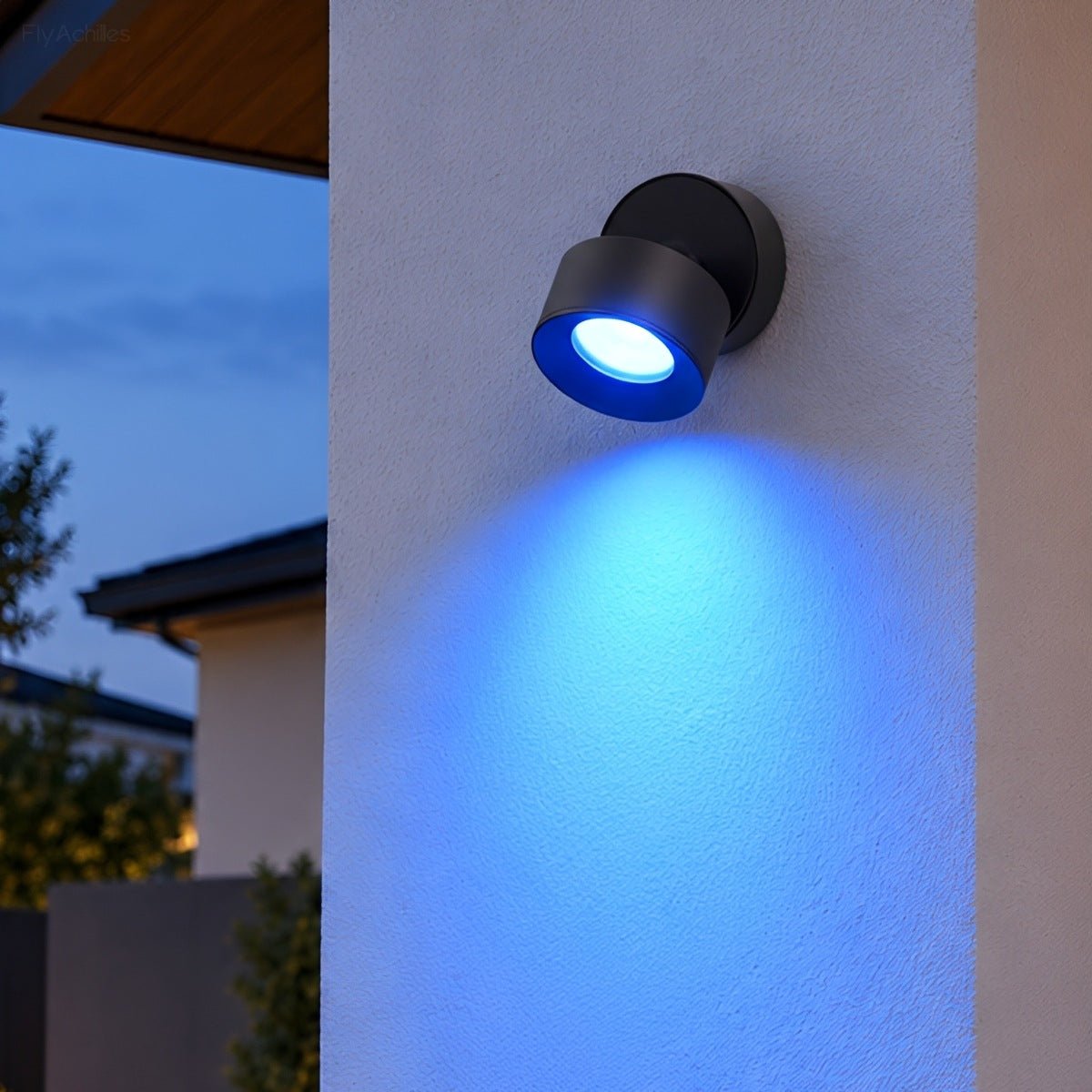 Waterproof Modern Round Adjustable Angle Outdoor Porch LED Wall Lights - Flyachilles