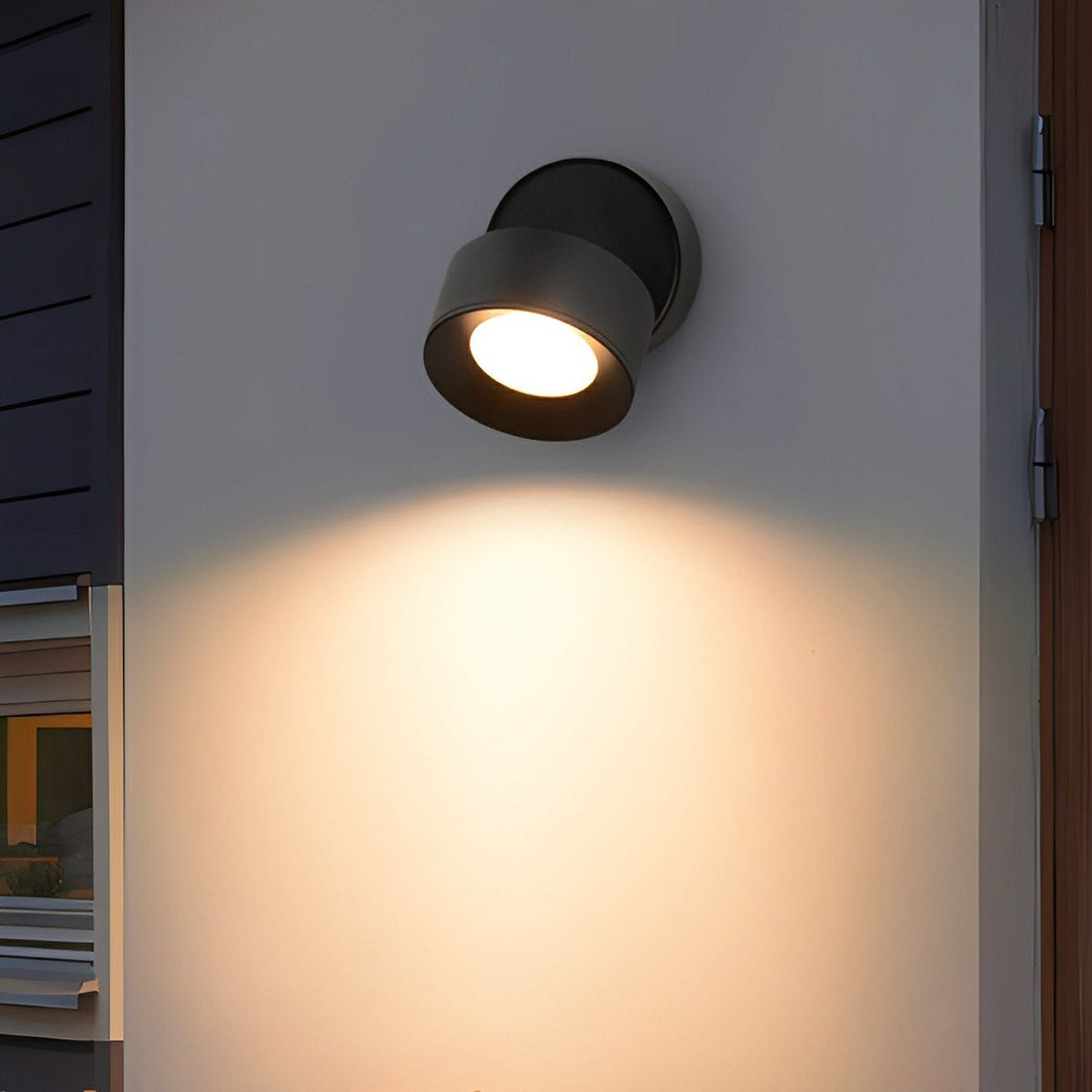 Waterproof Modern Round Adjustable Angle Outdoor Porch LED Wall Lights - Flyachilles