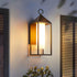 Waterproof Modern Rustic Rectangular Lantern Outdoor LED Porch Wall Lights - Flyachilles