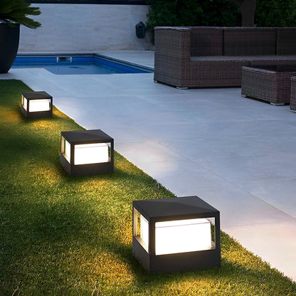 Waterproof Modern Square Outdoor Post Cap Light Fence Landscape Light - Flyachilles