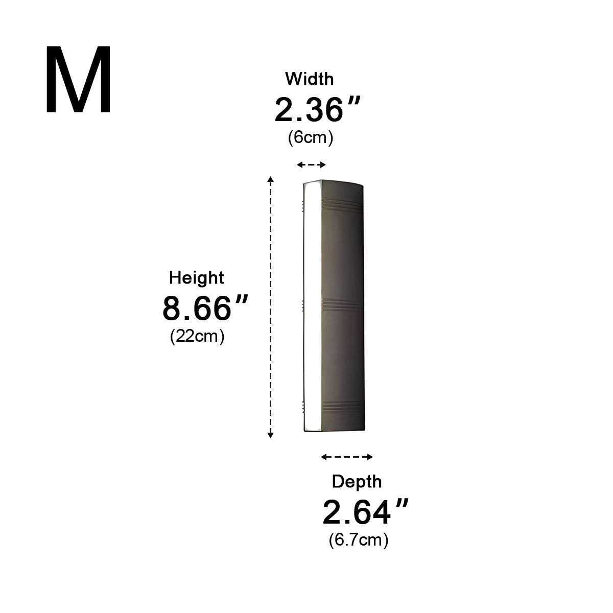 Waterproof Modern Up&amp;Down 3 - Side Long Strip Outdoor Porch LED Wall Lights - Flyachilles