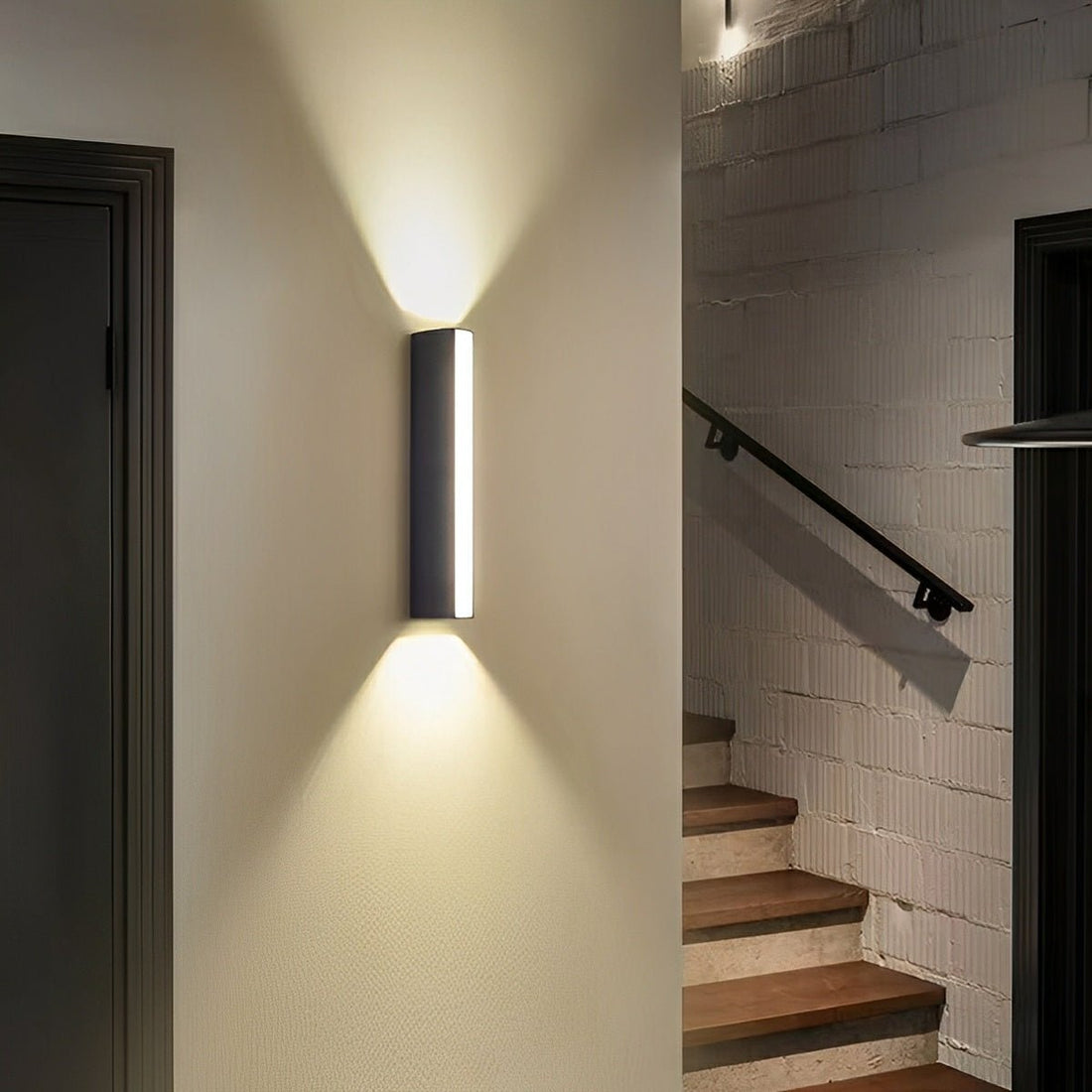 Waterproof Modern Up&amp;Down 3 - Side Long Strip Outdoor Porch LED Wall Lights - Flyachilles