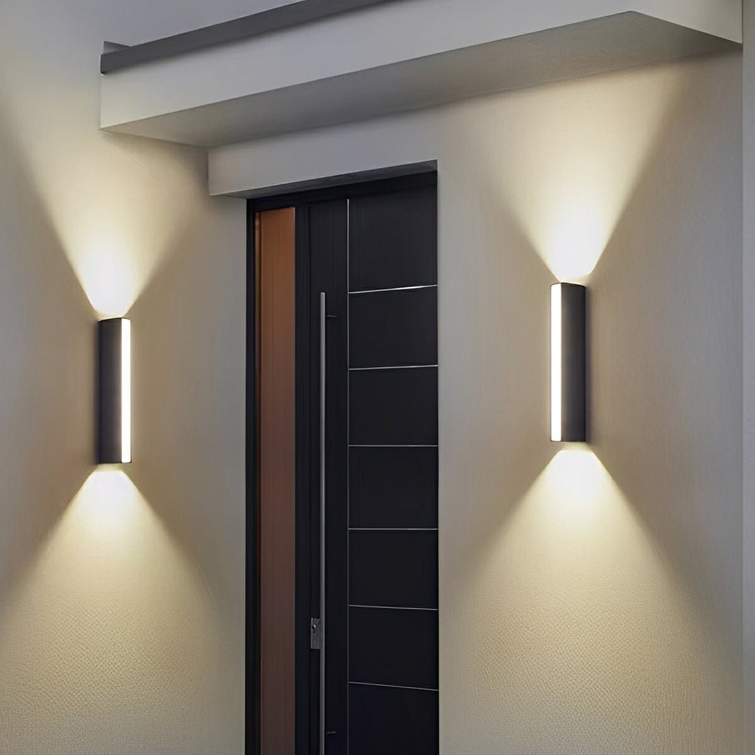 Waterproof Modern Up&amp;Down 3 - Side Long Strip Outdoor Porch LED Wall Lights - Flyachilles