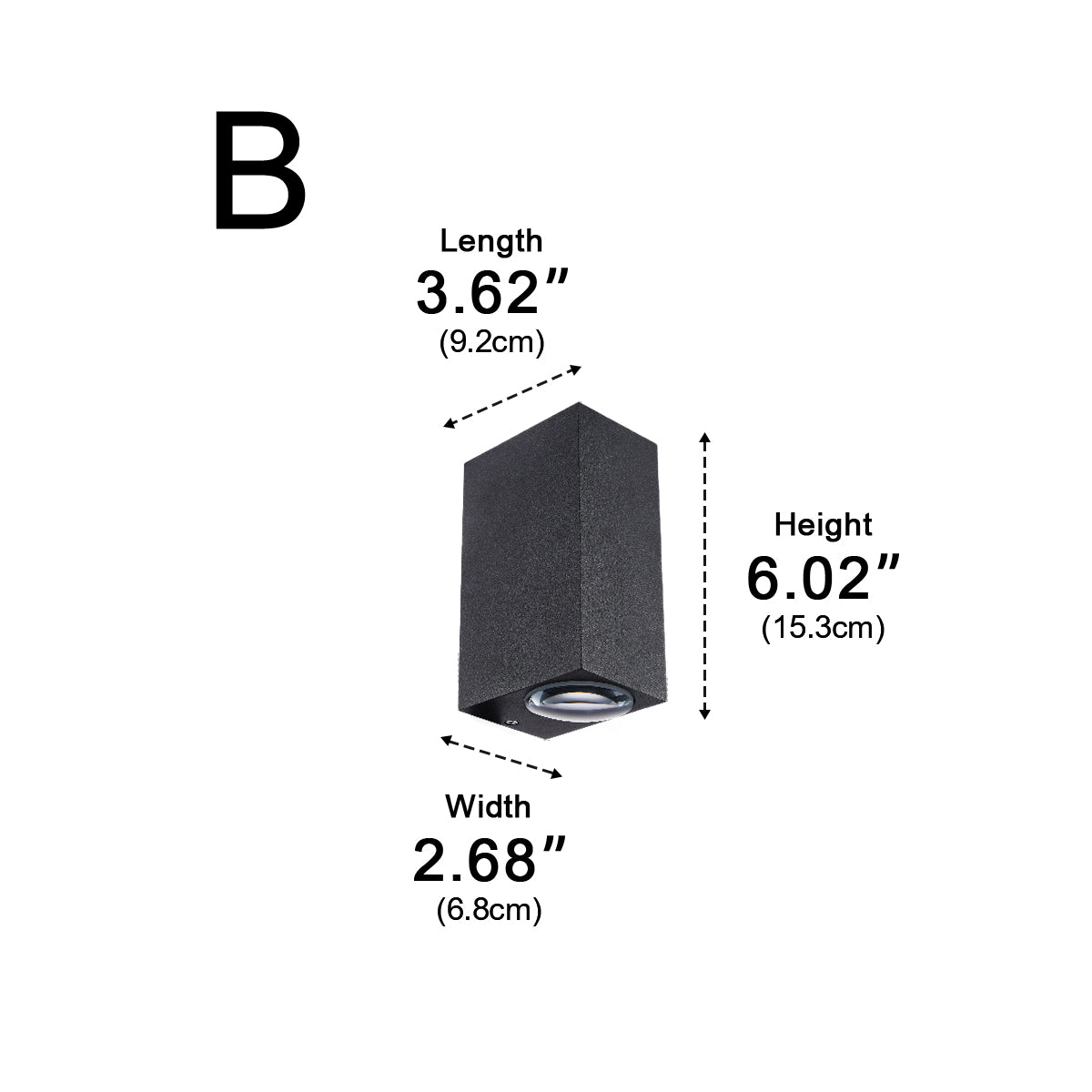 Waterproof Modern Up&amp;Down LED Outdoor Spotlight Wall Washer Light - Flyachilles
