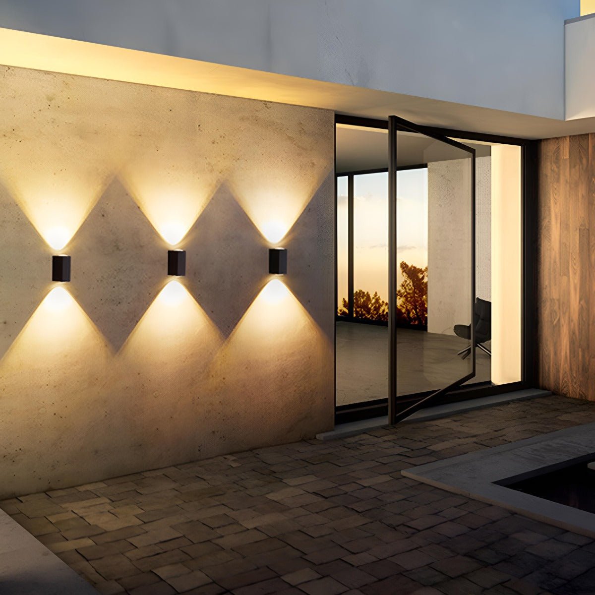 Waterproof Modern Up&Down LED Outdoor Spotlight Wall Washer Light - Flyachilles
