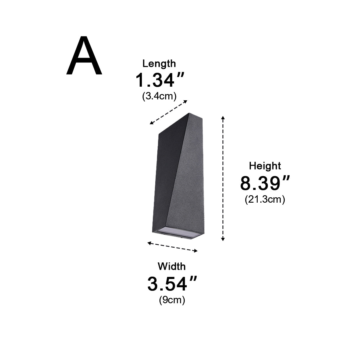Waterproof Modern Up&amp;Down LED Outdoor Spotlight Wall Washer Light - Flyachilles