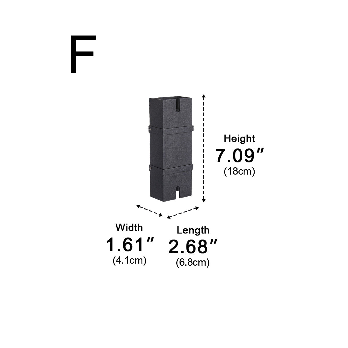 Waterproof Modern Up&amp;Down LED Outdoor Spotlight Wall Washer Light - Flyachilles