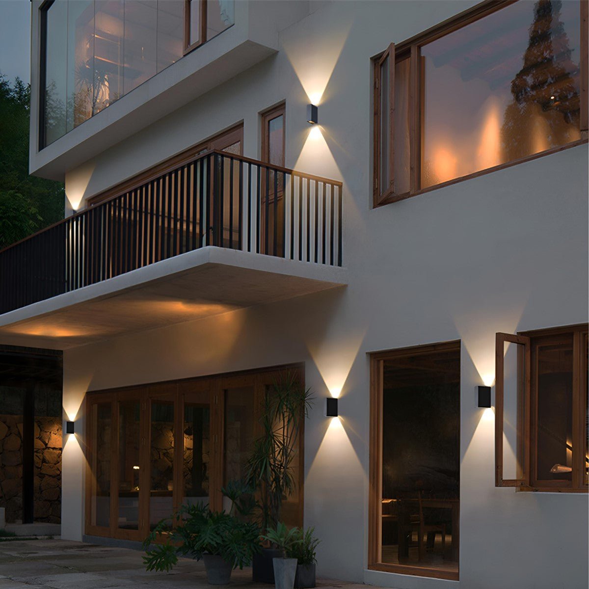 Waterproof Modern Up&Down LED Outdoor Spotlight Wall Washer Light - Flyachilles