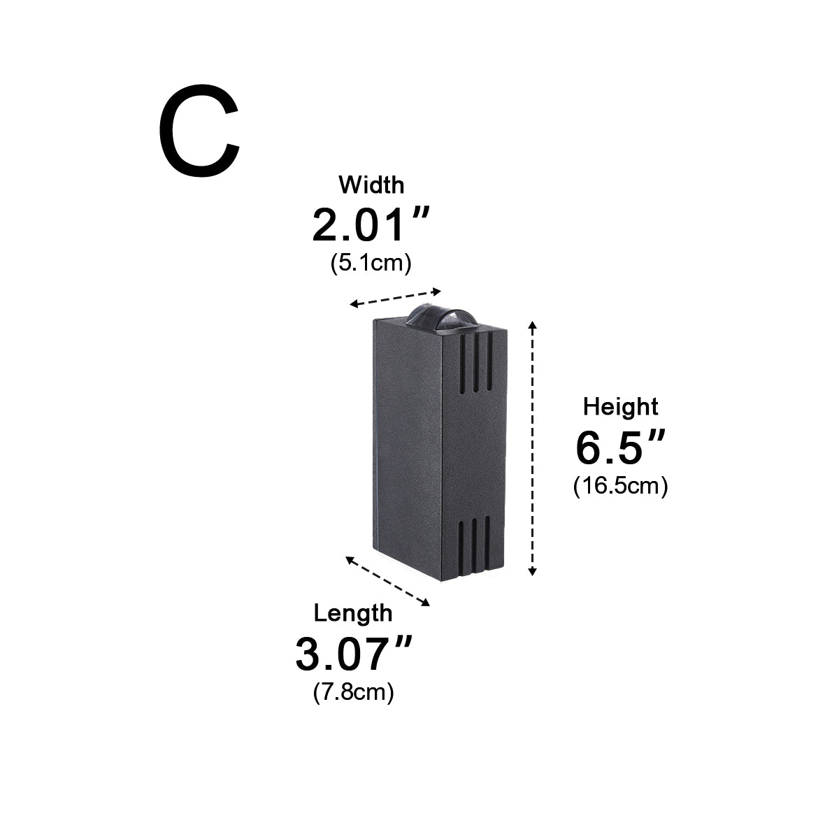 Waterproof Modern Up&amp;Down LED Outdoor Spotlight Wall Washer Light - Flyachilles
