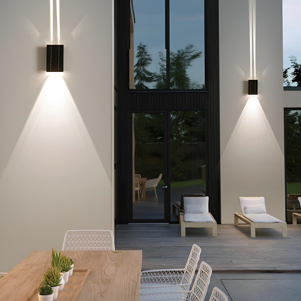 Waterproof Modern Up&amp;Down LED Outdoor Wall Washer Lights - Flyachilles
