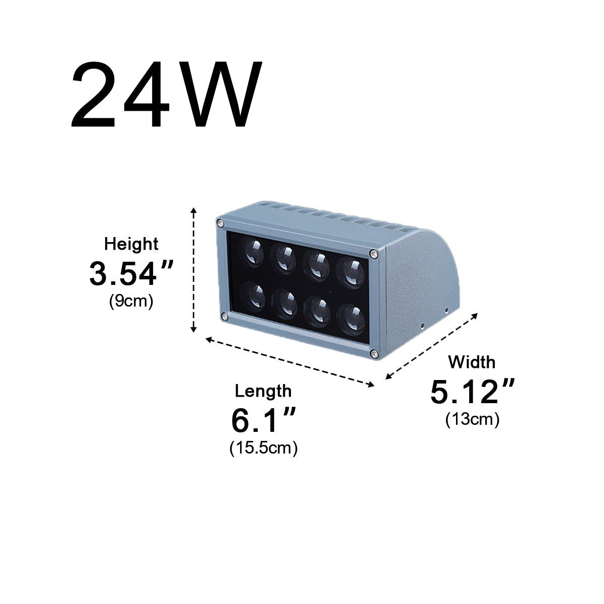 Waterproof Modern Up&amp;Down LED Outdoor Wall Washer Spot Lights - Flyachilles