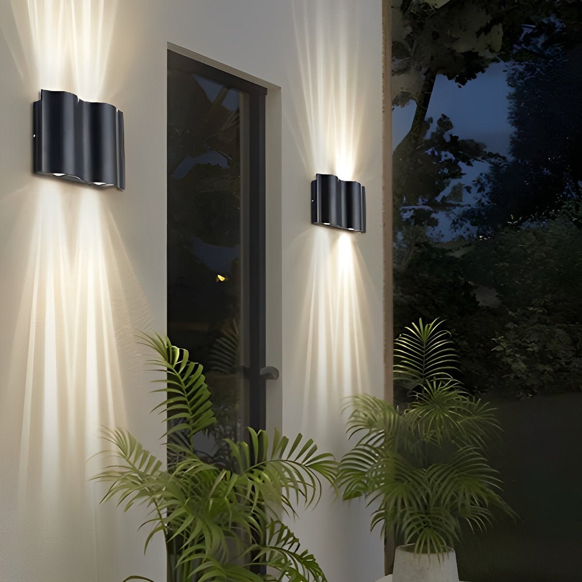 Waterproof Modern Water Wave Up and Down Wall Sconce Light - Flyachilles