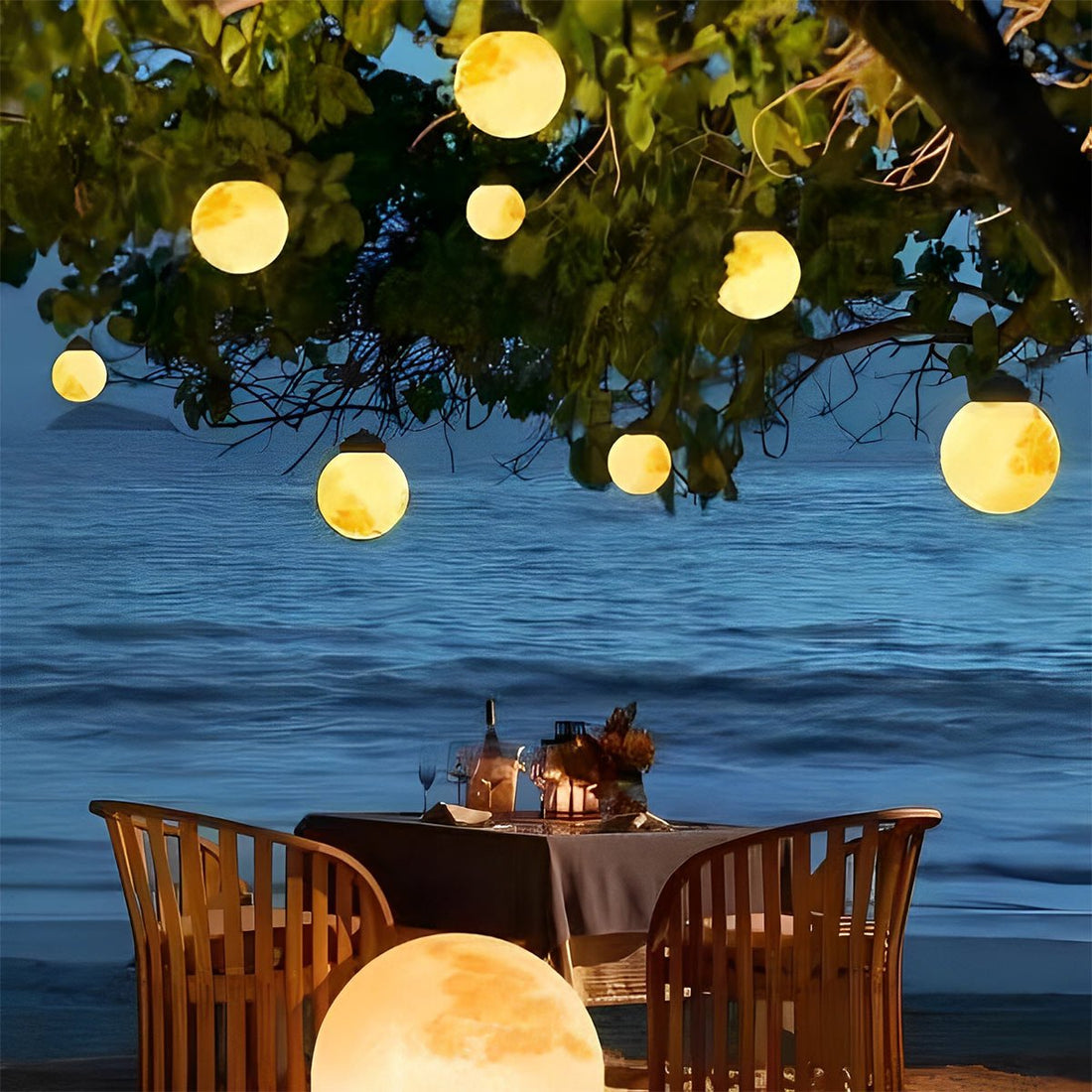 Waterproof Moon Garden Landscape Outdoor Hanging Lights - Flyachilles