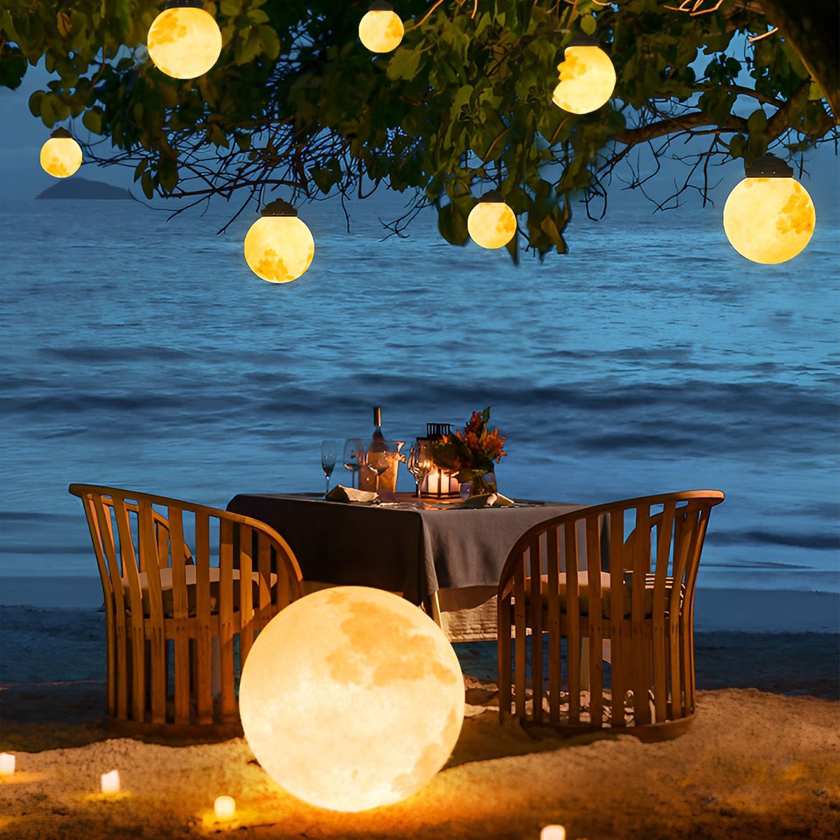 Waterproof Moon Garden Landscape Outdoor Hanging Lights - Flyachilles