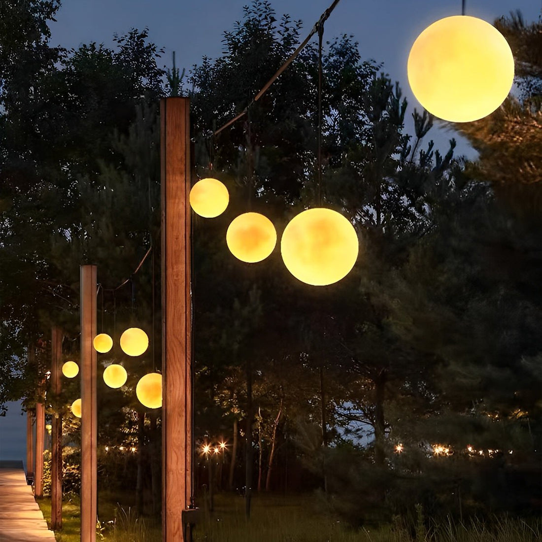 Waterproof Moon Garden Landscape Outdoor String Lights - Flyachilles