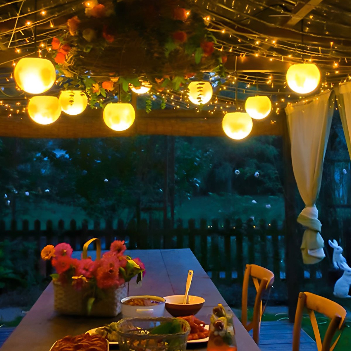 Waterproof Moon Garden Landscape Outdoor String Lights - Flyachilles