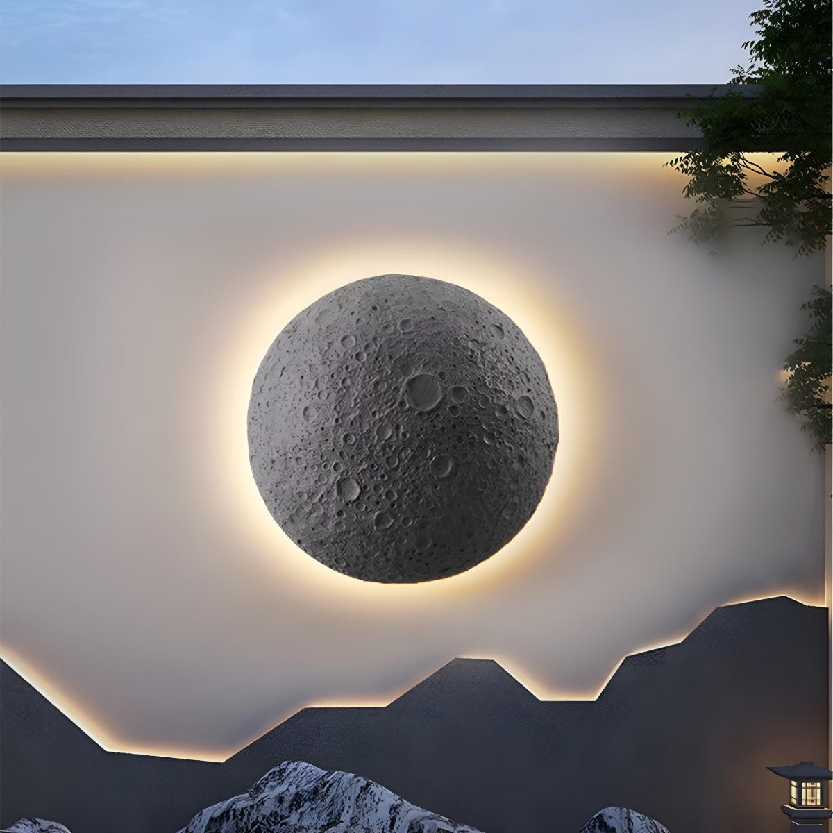 Waterproof Moon Outdoor LED Porch Exterior Wall Lights - Flyachilles