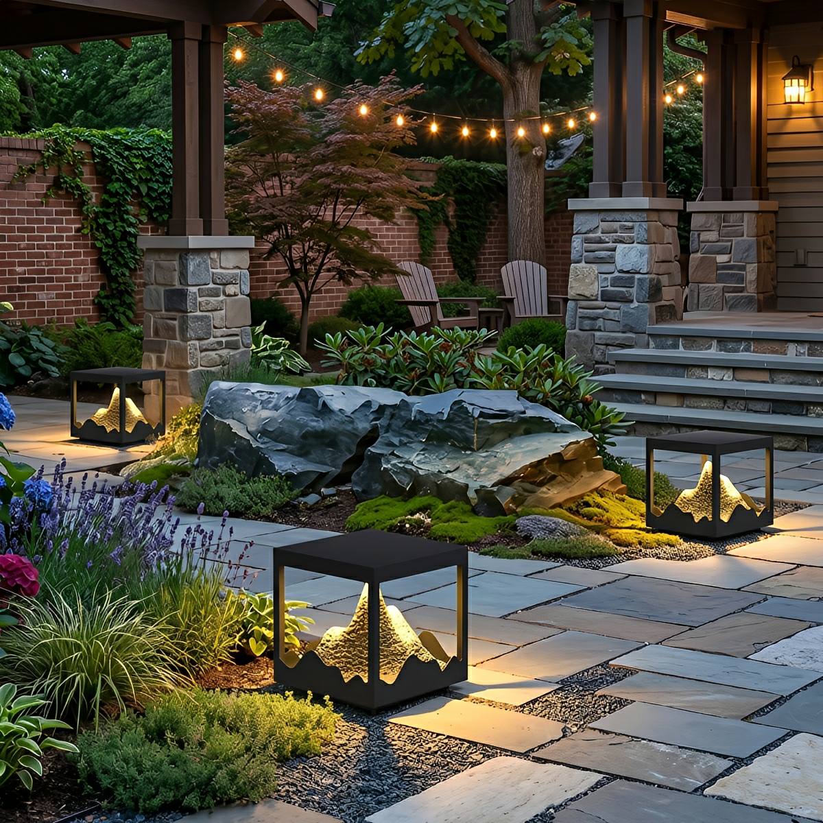 Waterproof Mountain Outdoor Post Cap Light Landscape Lighting - Flyachilles