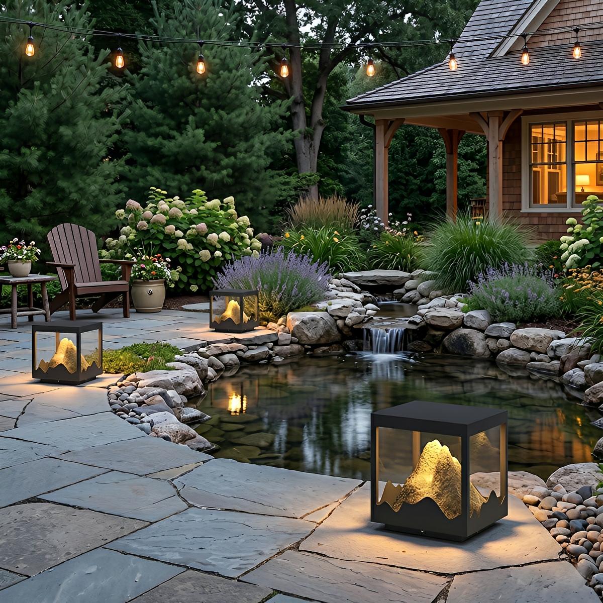 Waterproof Mountain Outdoor Post Cap Light Landscape Lighting - Flyachilles