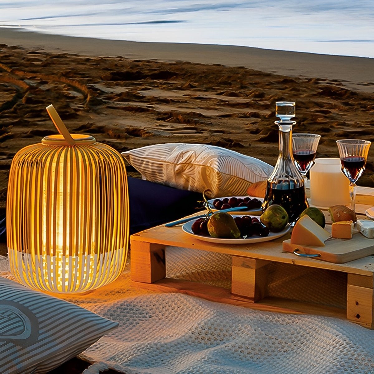 Waterproof Outdoor Bamboo Light Hanging Lanterns - Flyachilles