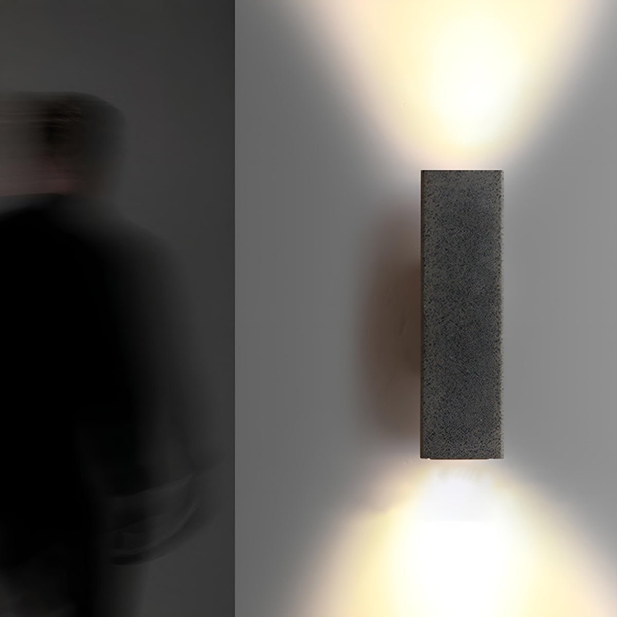 Waterproof Outdoor Cemen Rectangulart Up&amp;Down Exterior Porch LED Wall Lights - Flyachilles