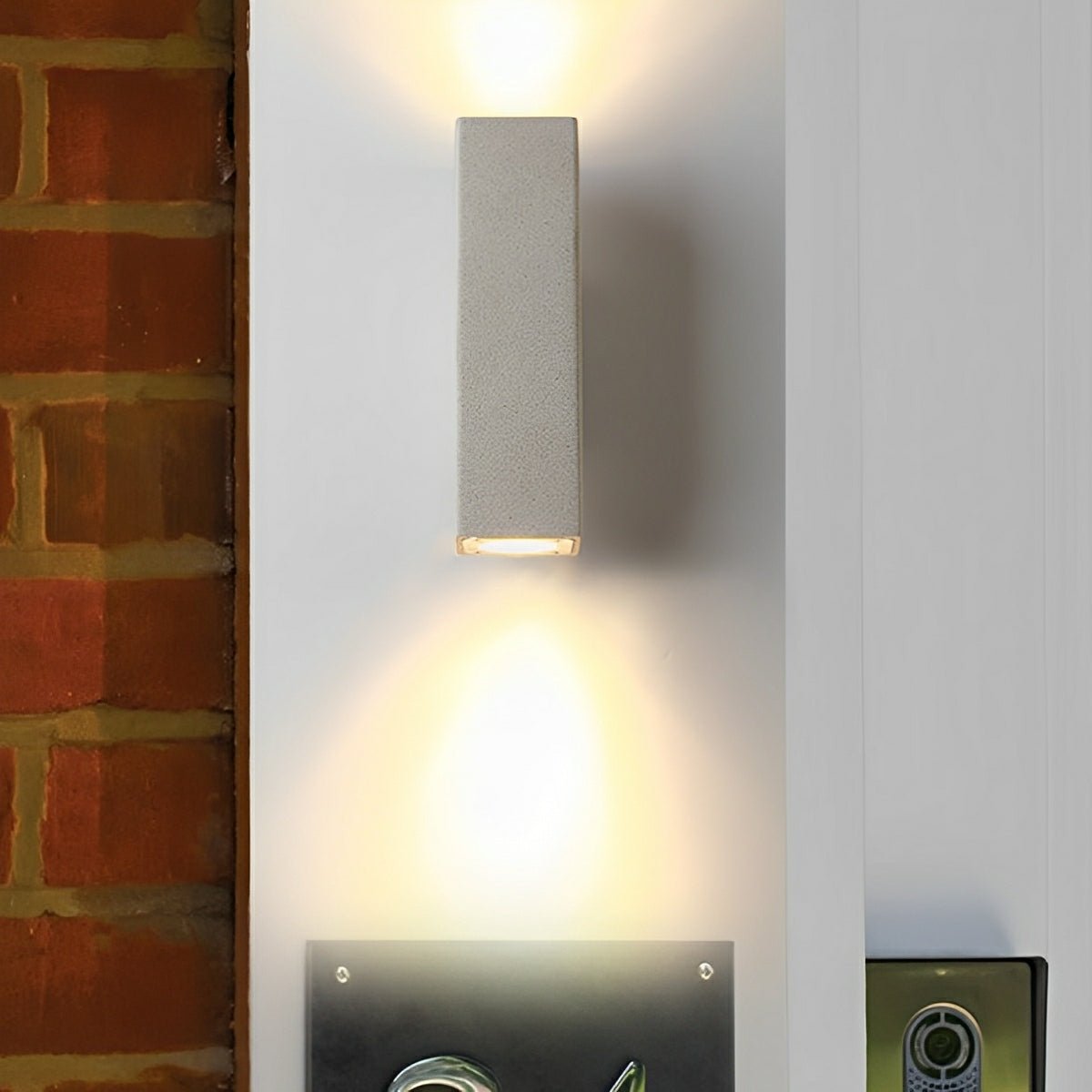 Waterproof Outdoor Cemen Rectangulart Up&amp;Down Exterior Porch LED Wall Lights - Flyachilles