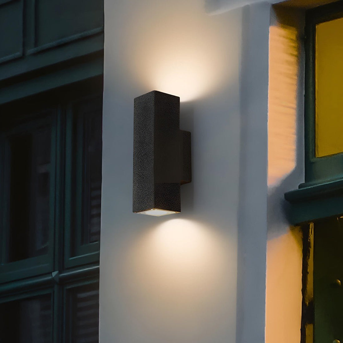 Waterproof Outdoor Cemen Rectangulart Up&amp;Down Exterior Porch LED Wall Lights - Flyachilles