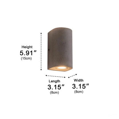 Waterproof Outdoor Concrete LED Porch Light Exterior Wall Lights - Flyachilles