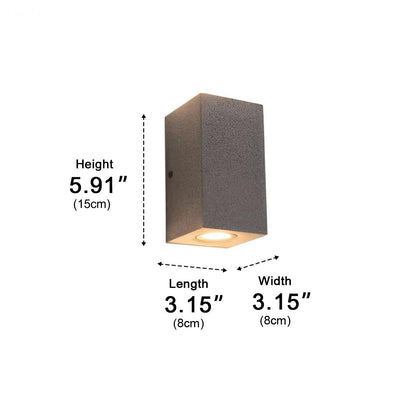 Waterproof Outdoor Concrete LED Porch Light Exterior Wall Lights - Flyachilles
