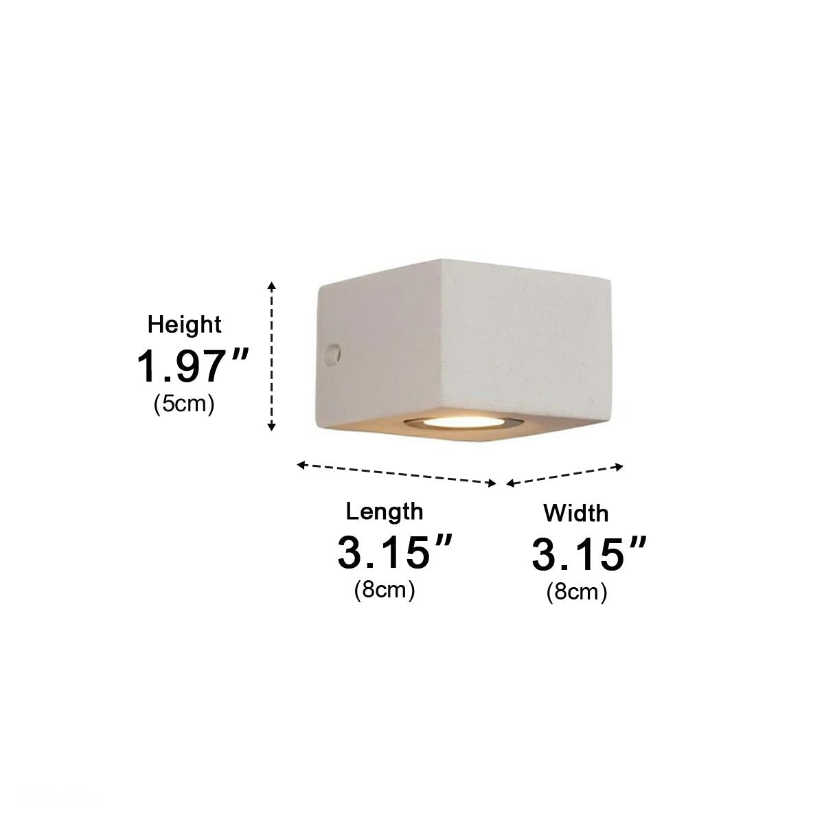 Waterproof Outdoor Concrete LED Porch Light Exterior Wall Lights - Flyachilles