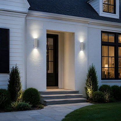 Waterproof Outdoor Concrete Rectangulart Up&amp;Down Exterior Porch LED Wall Lights - Flyachilles