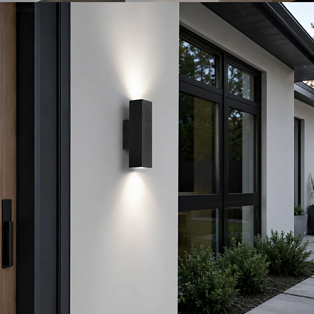 Waterproof Outdoor Concrete Rectangulart Up&amp;Down Exterior Porch LED Wall Lights - Flyachilles