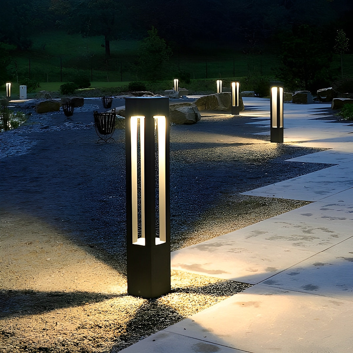 Waterproof Outdoor Garden LED Lawn Lamp Bollard Path Lights - Flyachilles