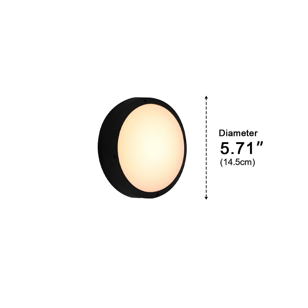 Waterproof Outdoor LED Round Porch Light Exterior Wall Lights - Flyachilles