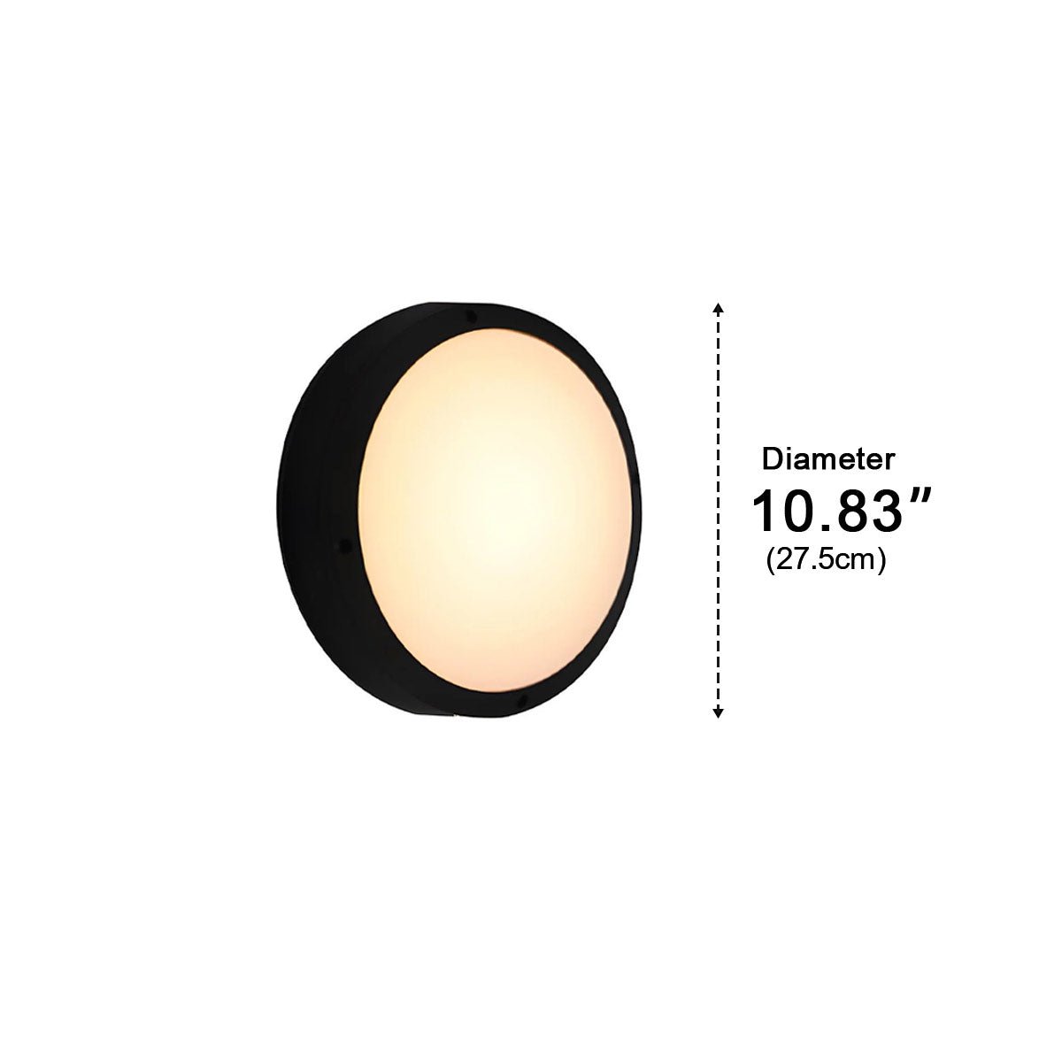Waterproof Outdoor LED Round Porch Light Exterior Wall Lights - Flyachilles